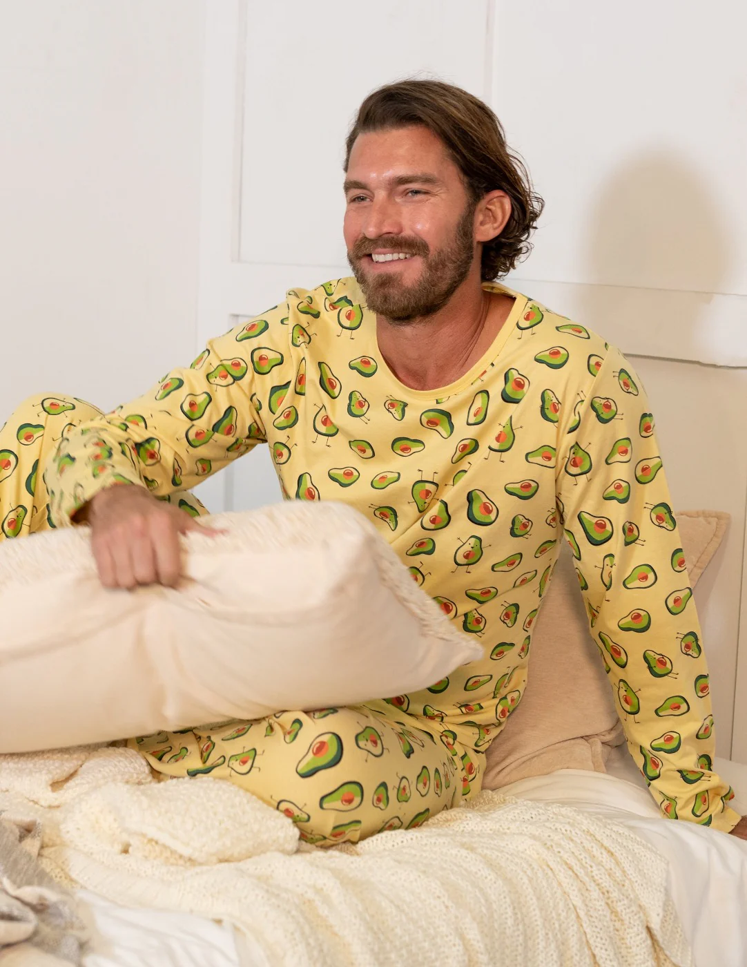Mens Loose Fit Avocado Pajamas