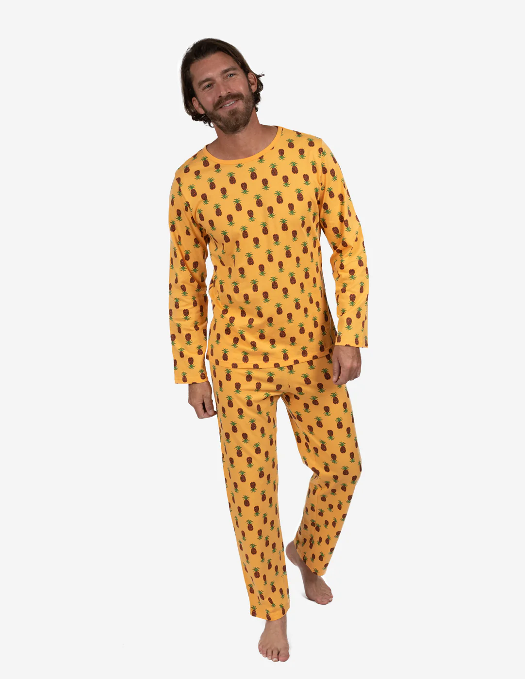 Mens Loose Fit Pineapple Pajamas - Image 2