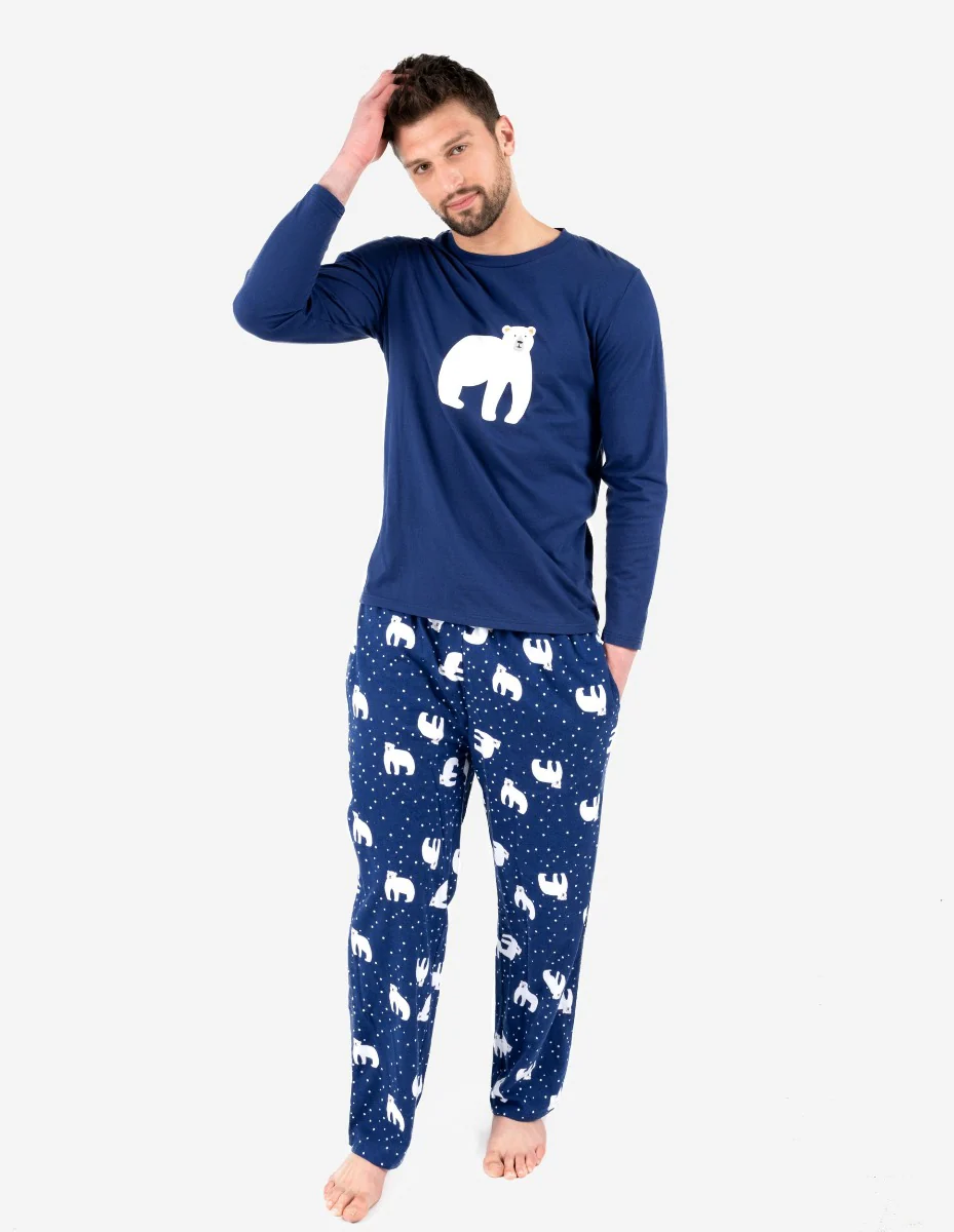Mens Polar Bear Flannel Set - Image 3