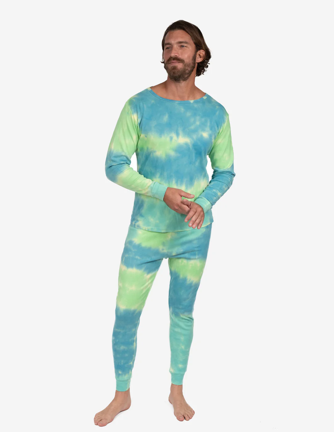 Men's Mix Dye Cotton Pajamas - Image 5