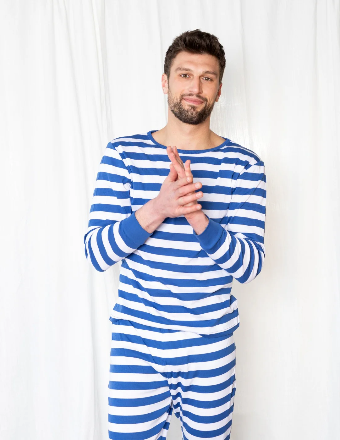 Men's Cotton Stripes Pajamas - Image 3