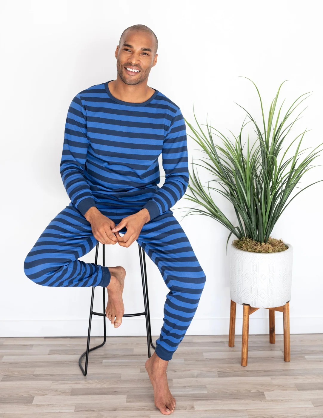Men's Cotton Stripes Pajamas - Image 7