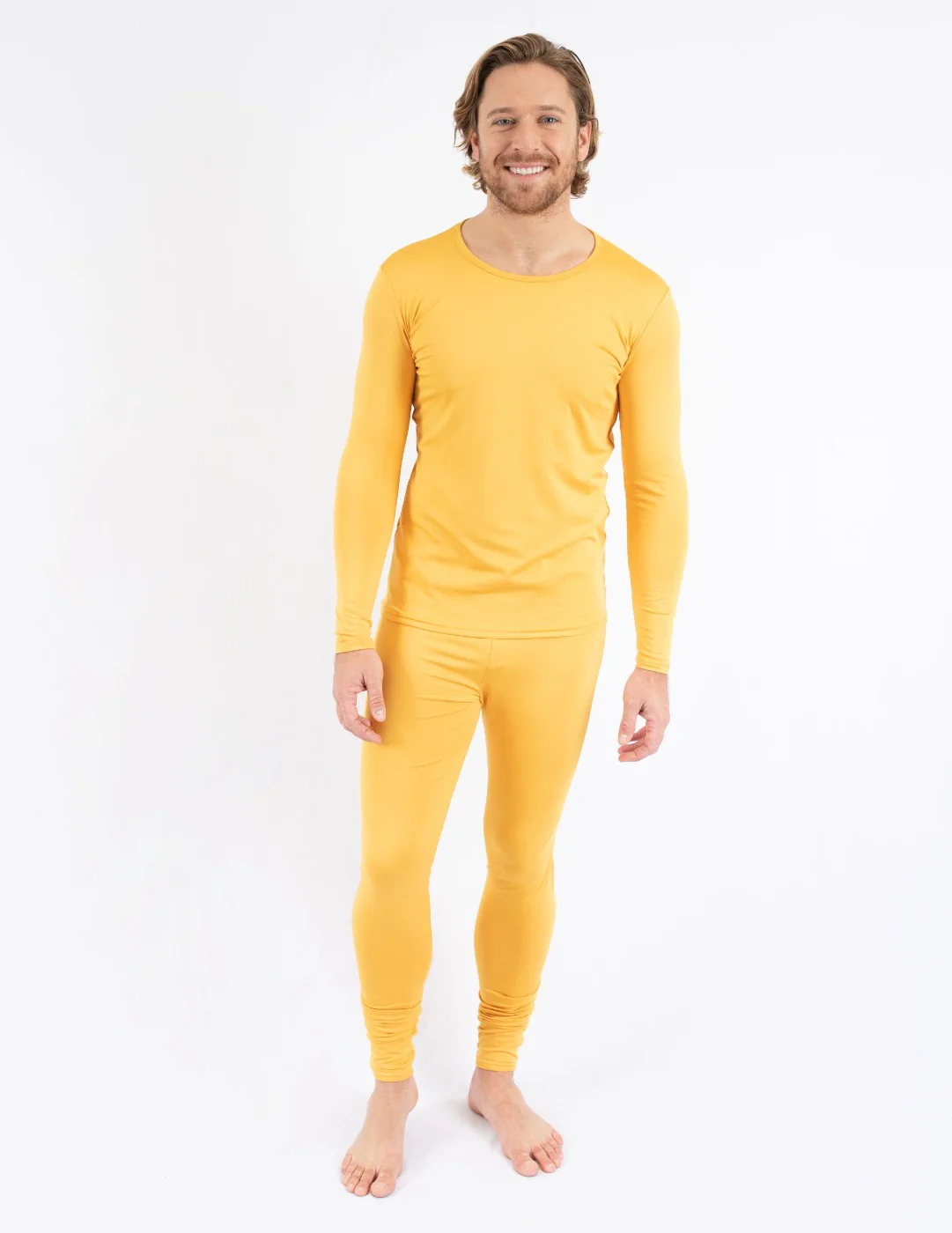 Men's Boho Solid Color Thermal Pajamas - Image 2