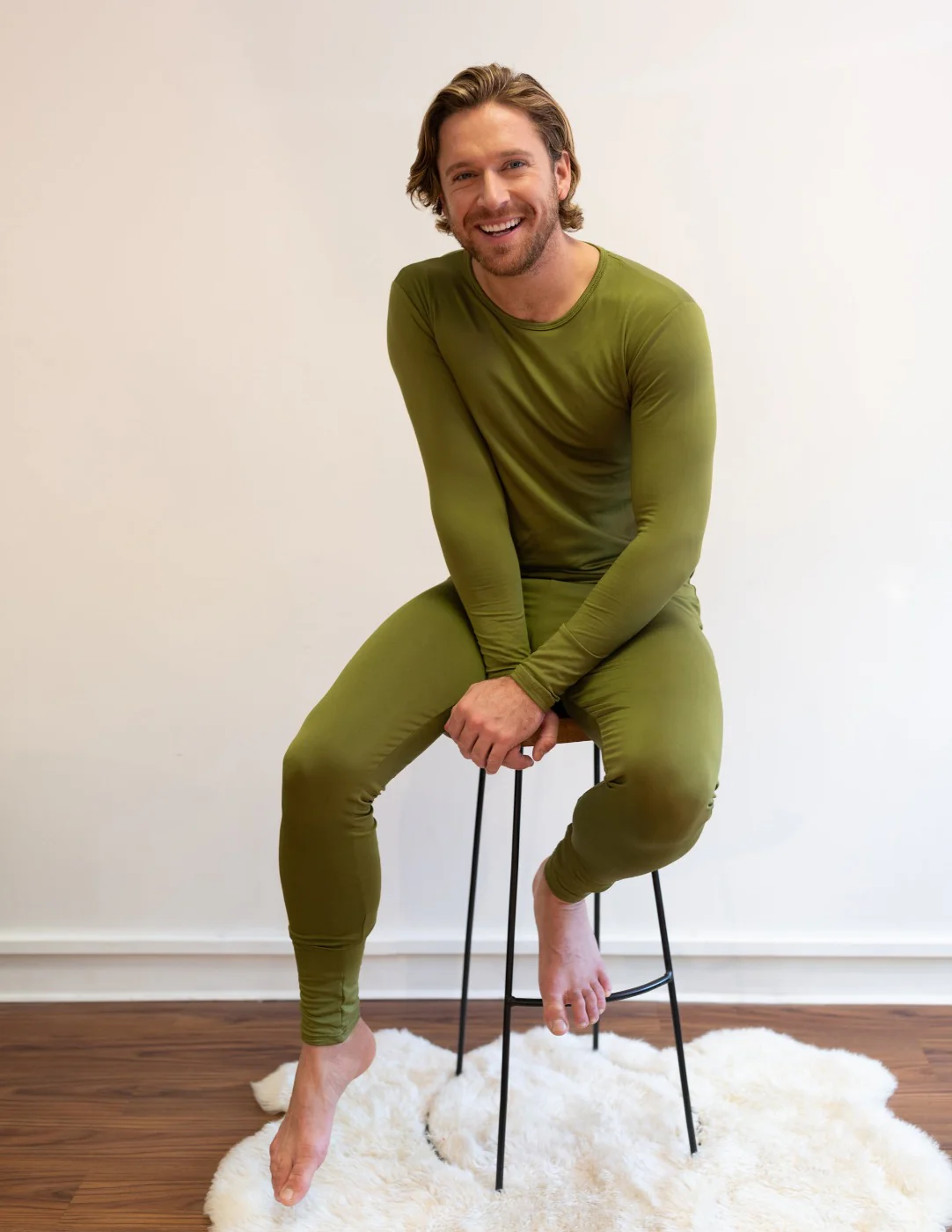 Men's Boho Solid Color Thermal Pajamas - Image 4