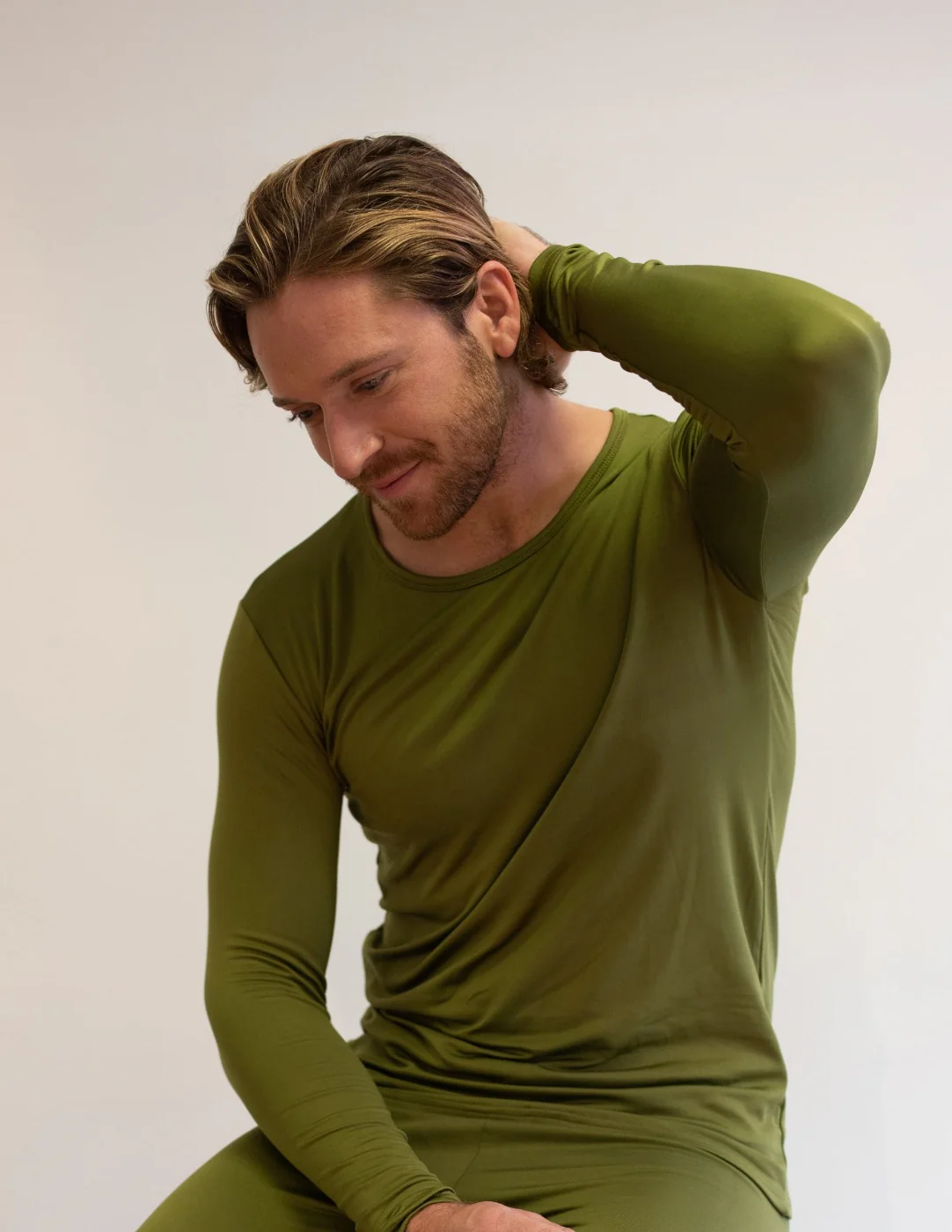 Men's Boho Solid Color Thermal Pajamas - Image 5