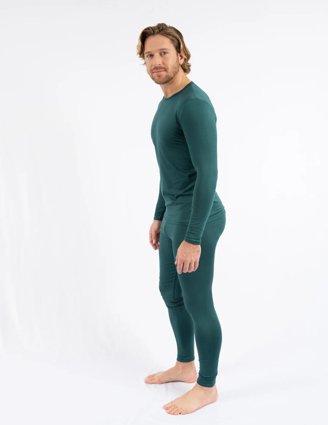 Men's Boho Solid Color Thermal Pajamas - Image 9