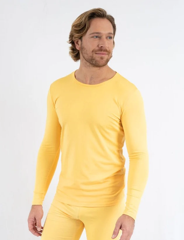 Men's Classic Solid Color Thermal Pajamas - Image 9