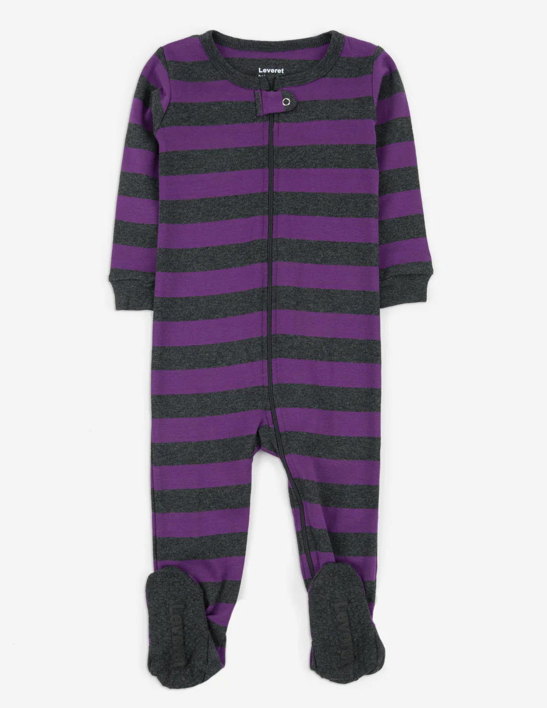 Footed Purple Stripes Pajamas - Image 5
