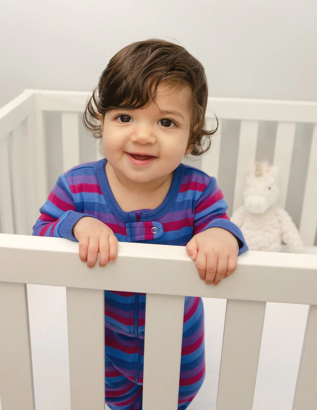 Footed Purple Stripes Pajamas - Image 8