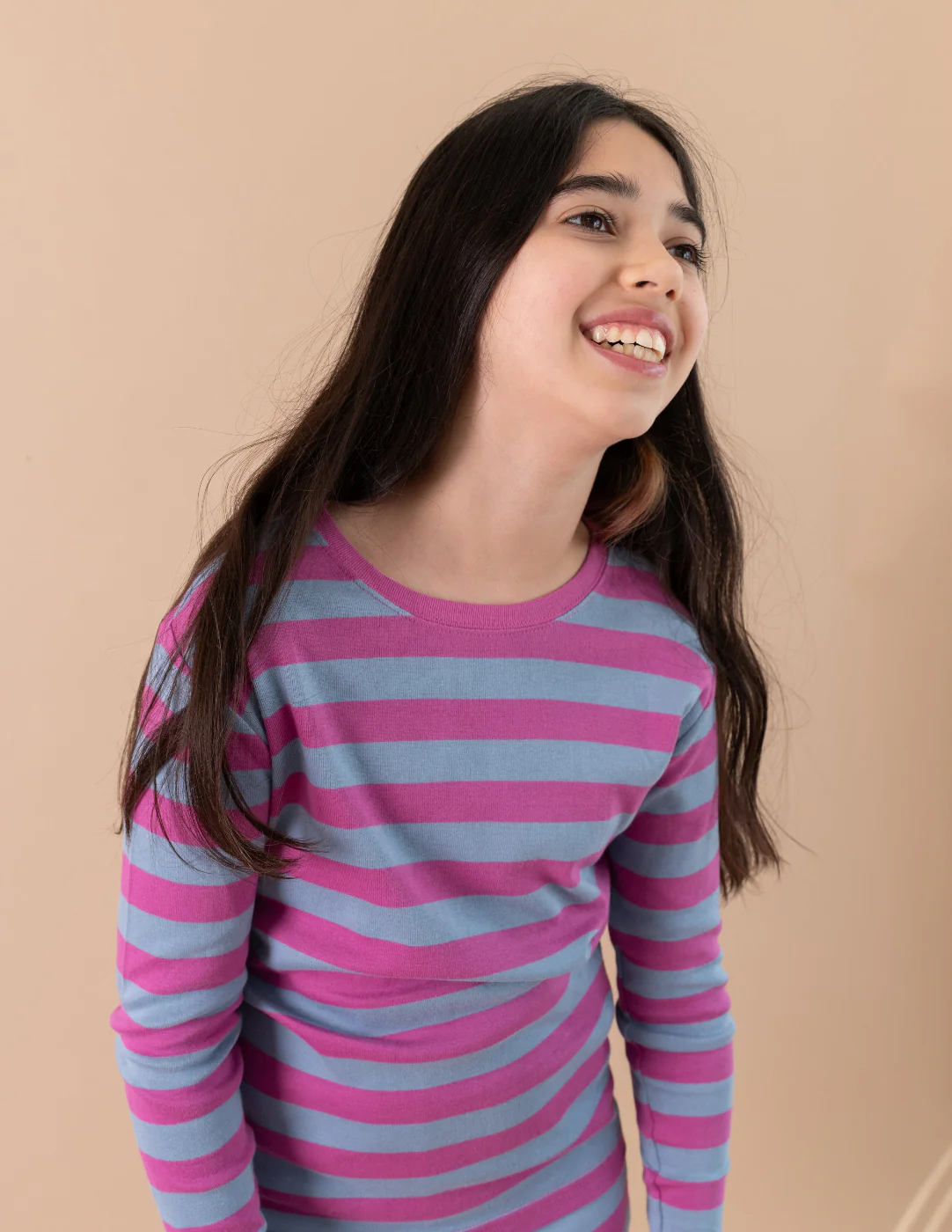 Purple Striped Cotton Pajamas - Image 7