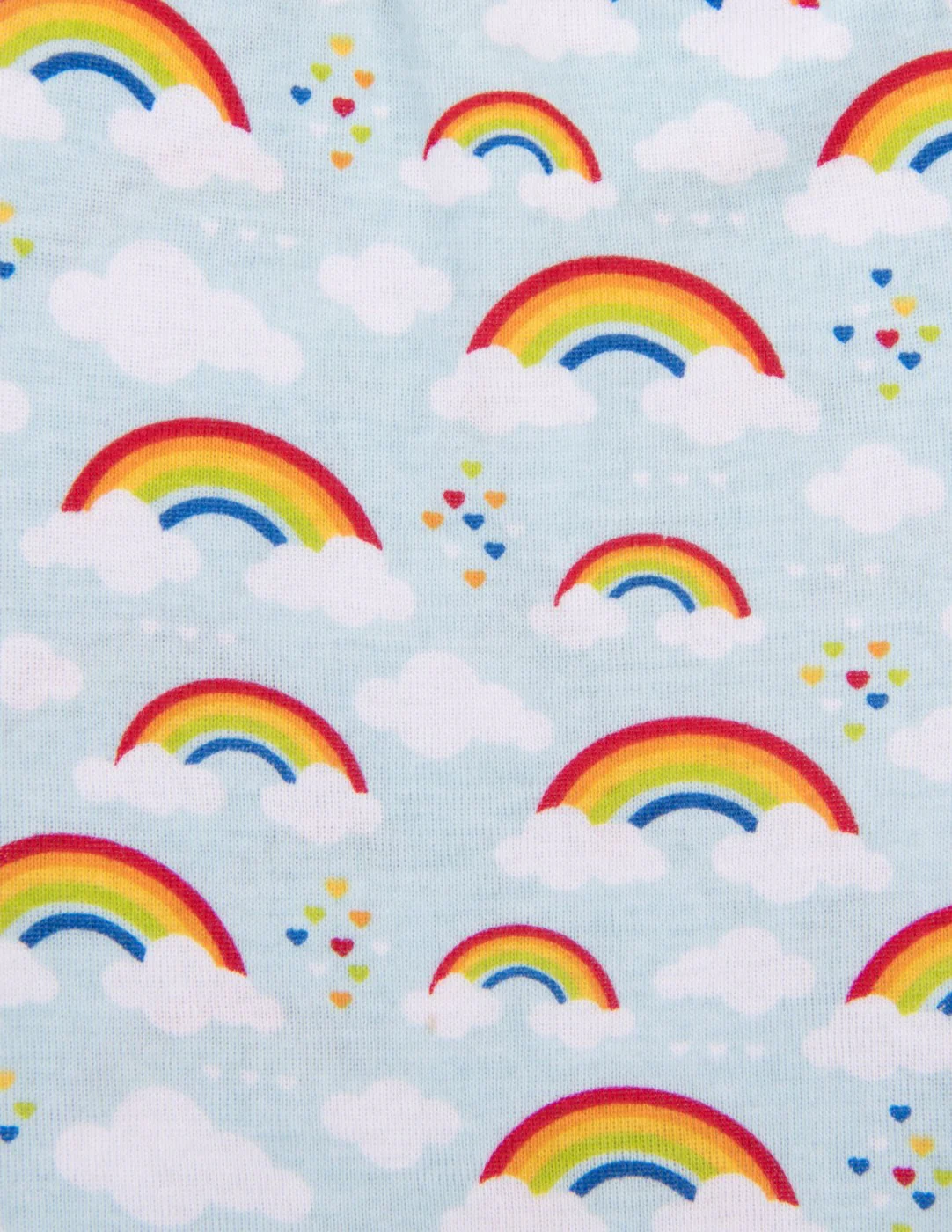 Short Sleeve Rainbow Cotton Pajamas - Image 6