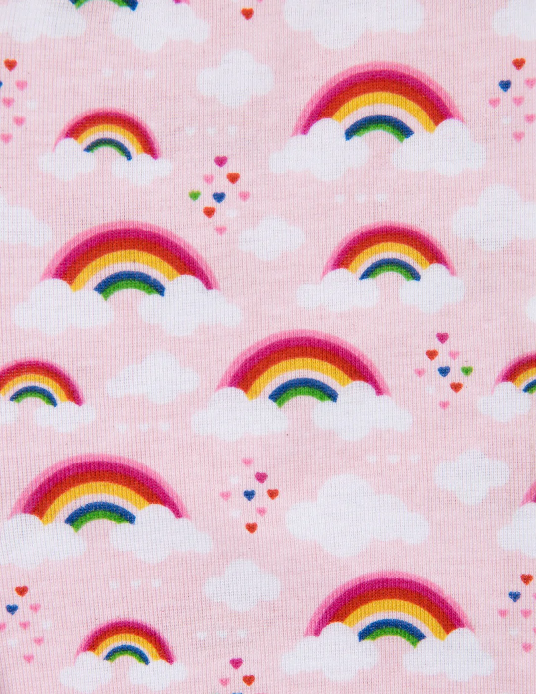 Short Sleeve Rainbow Cotton Pajamas - Image 8