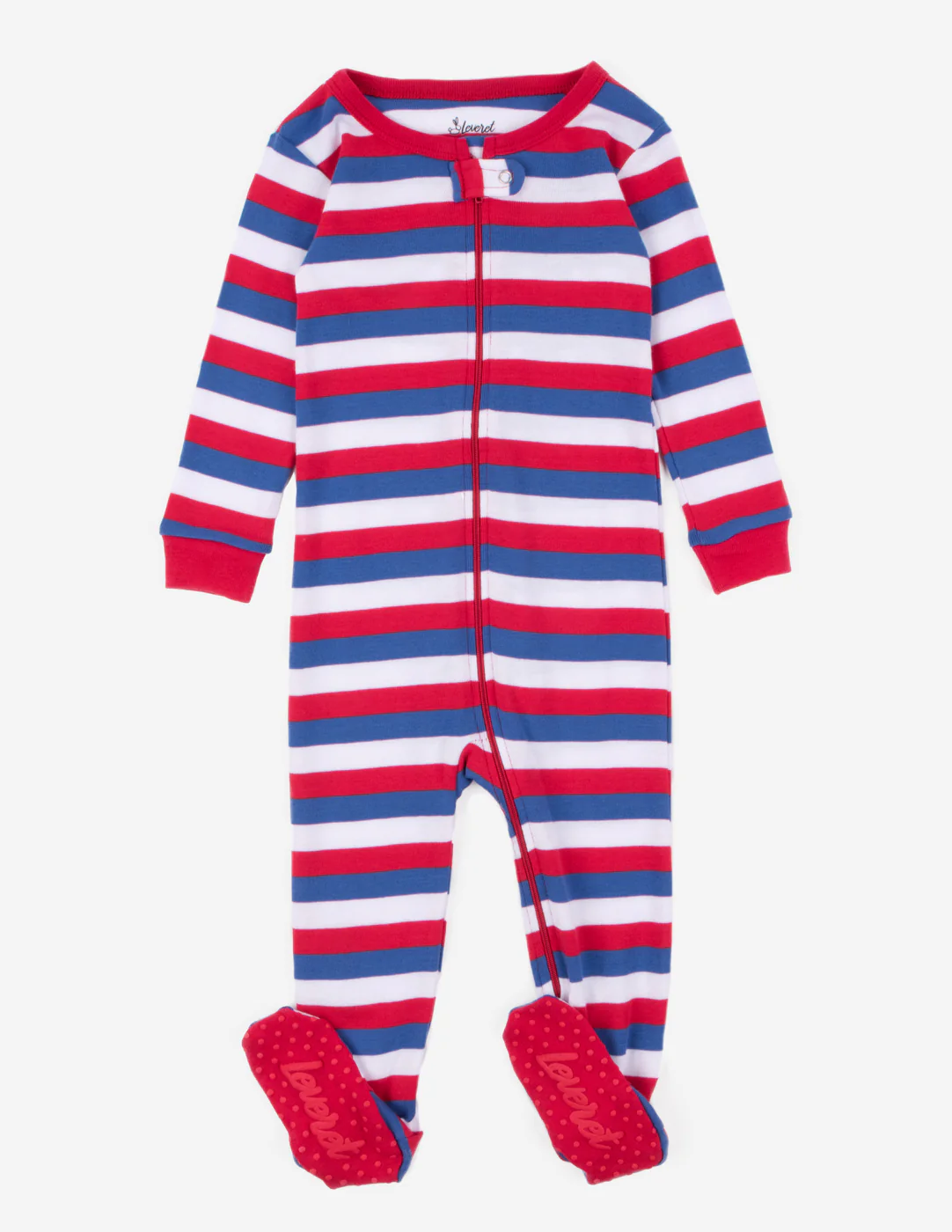 Baby Footed Red Striped Pajamas - Image 7