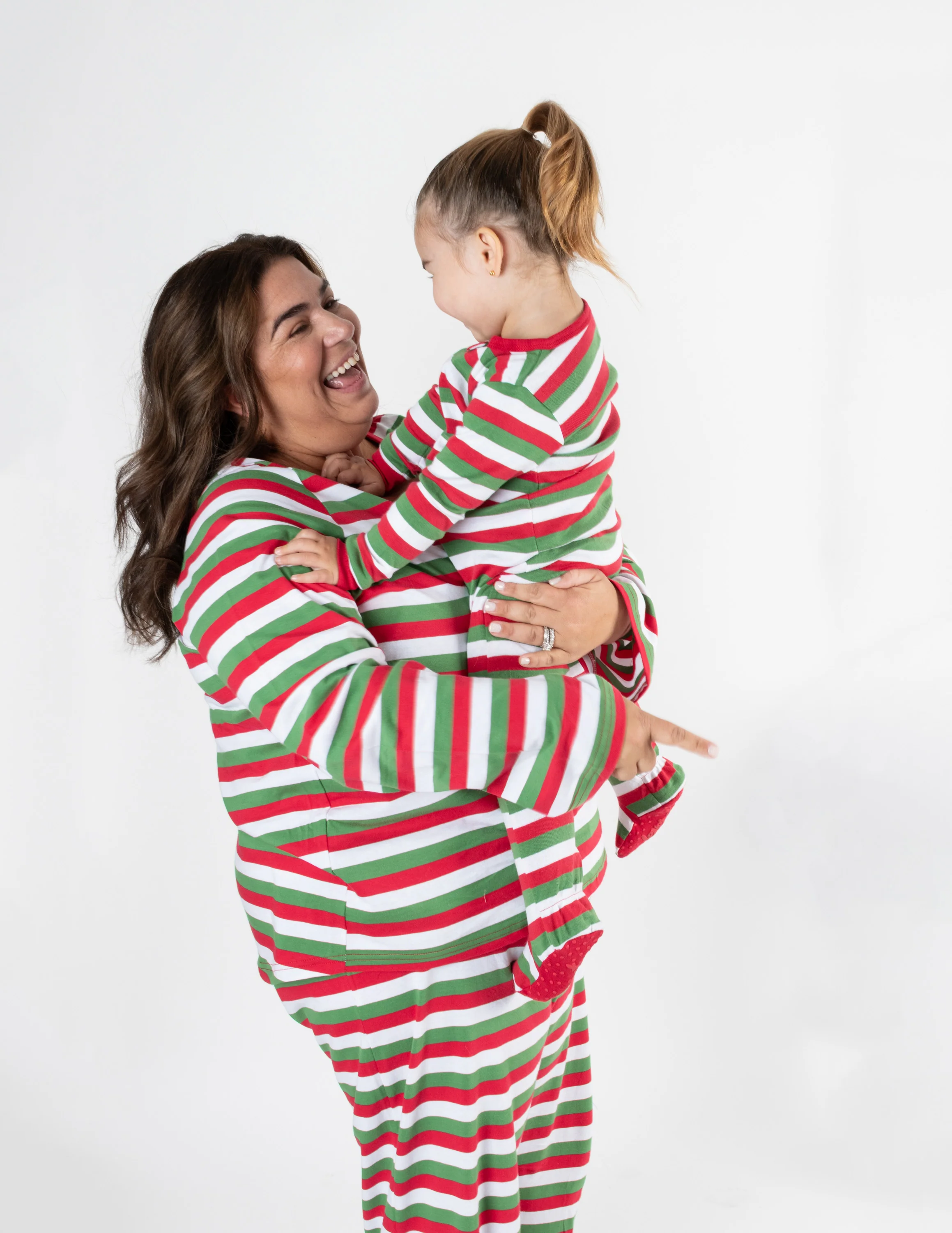 Women's Red Cotton Stripes Pajamas - Image 12