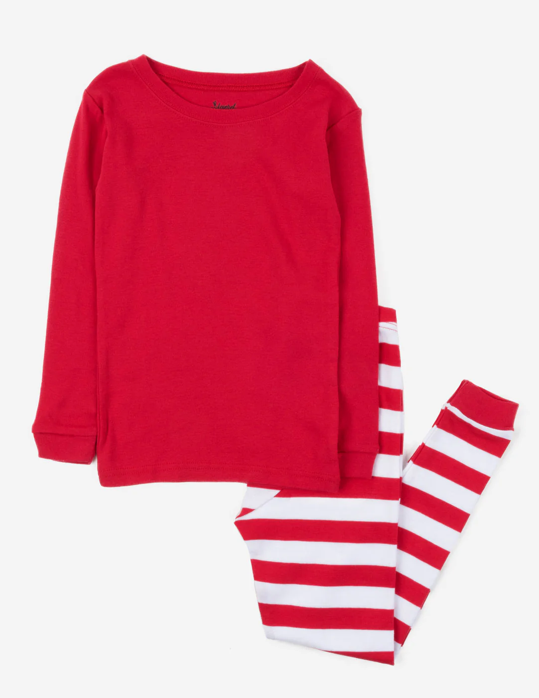 Red & White Striped Cotton Pajamas - Image 7