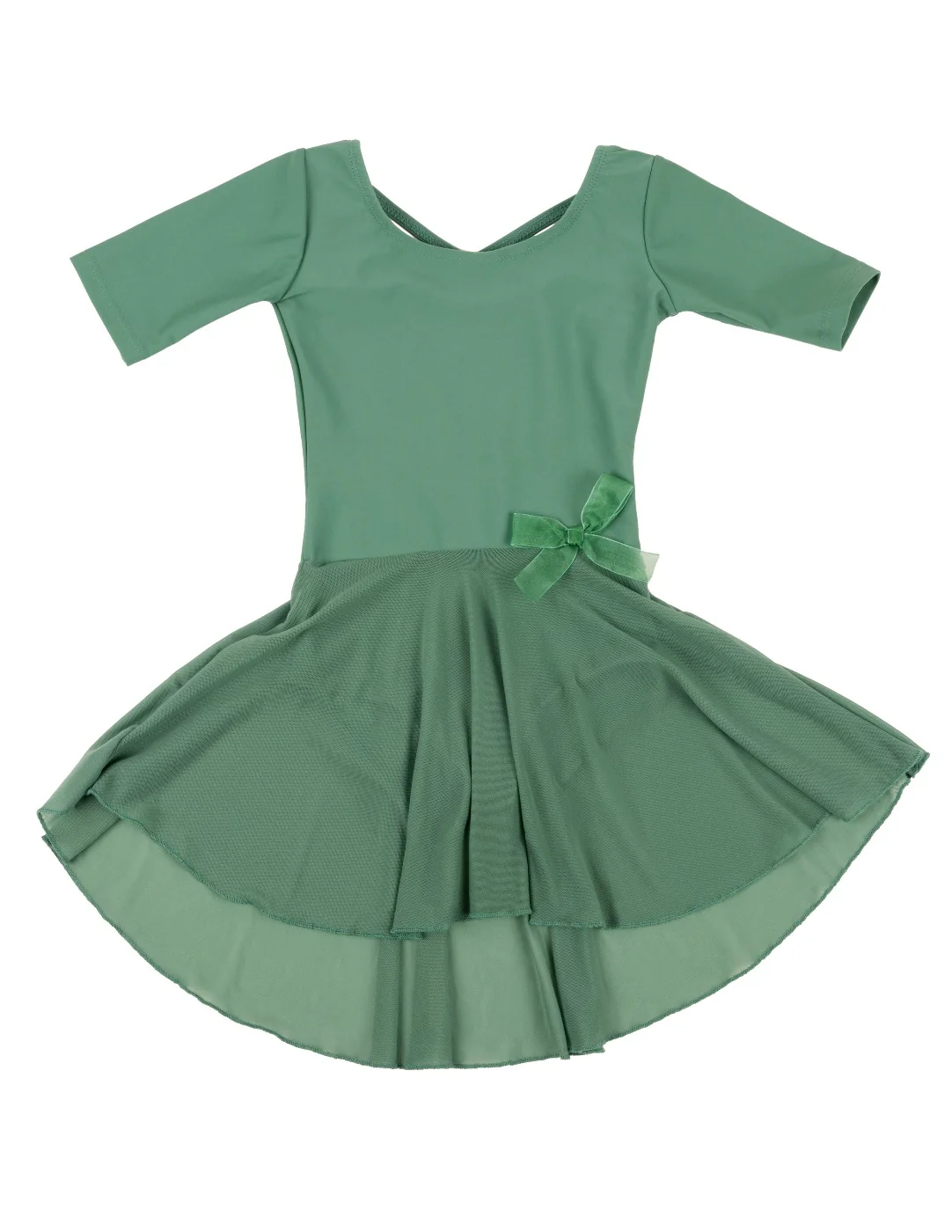 Short Sleeve Skirt Leotard - Image 10