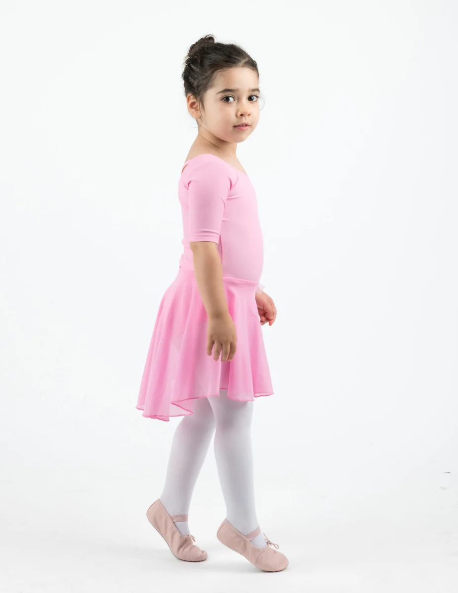 Short Sleeve Skirt Leotard - Image 3