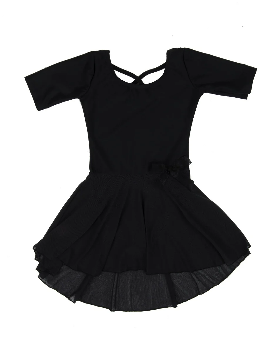 Short Sleeve Skirt Leotard - Image 4