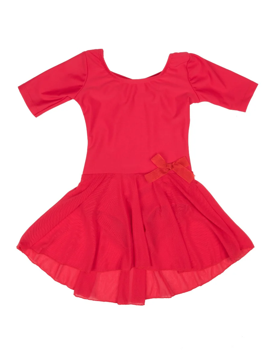 Short Sleeve Skirt Leotard - Image 5
