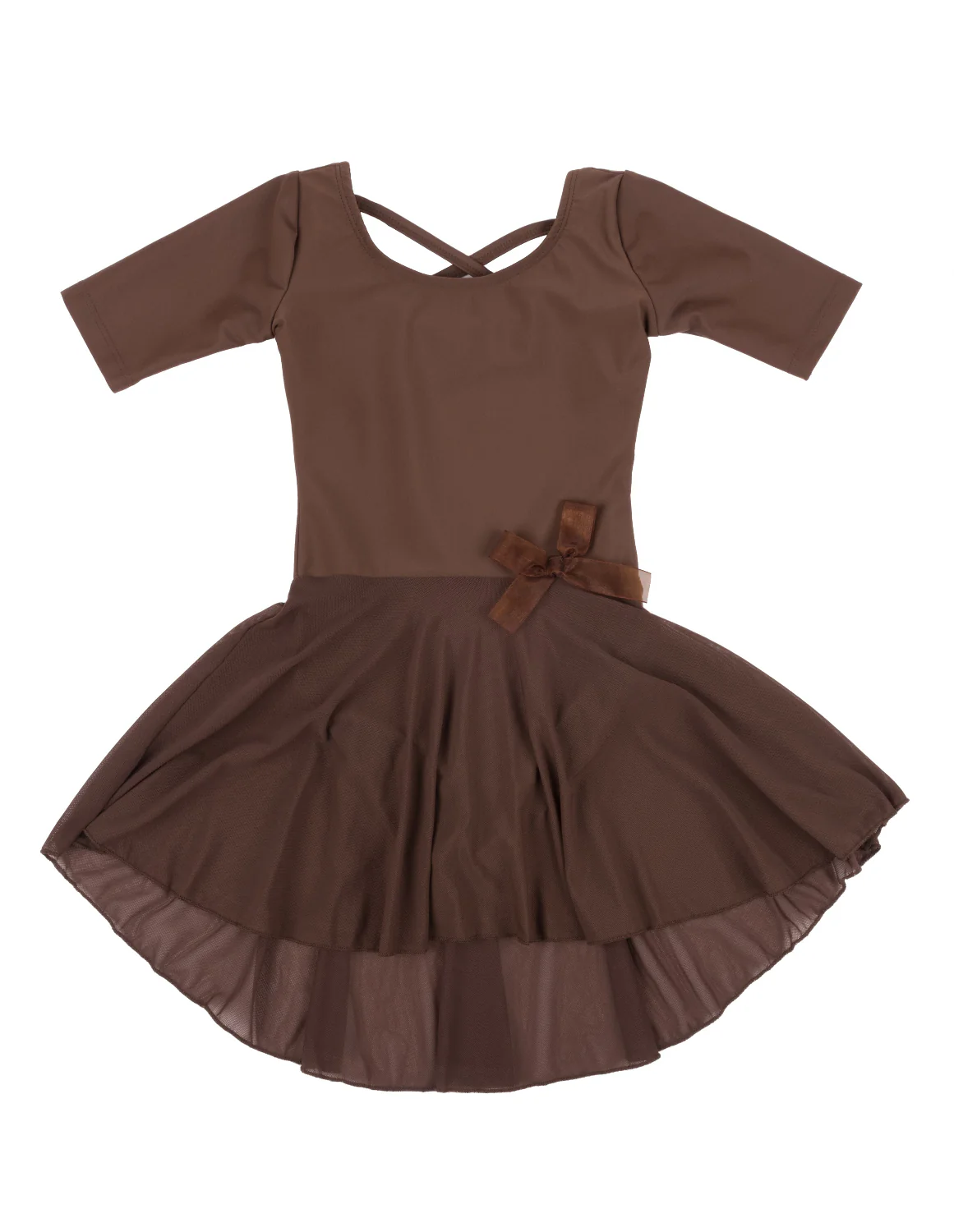 Short Sleeve Skirt Leotard - Image 6