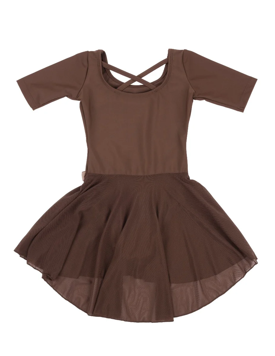 Short Sleeve Skirt Leotard - Image 7