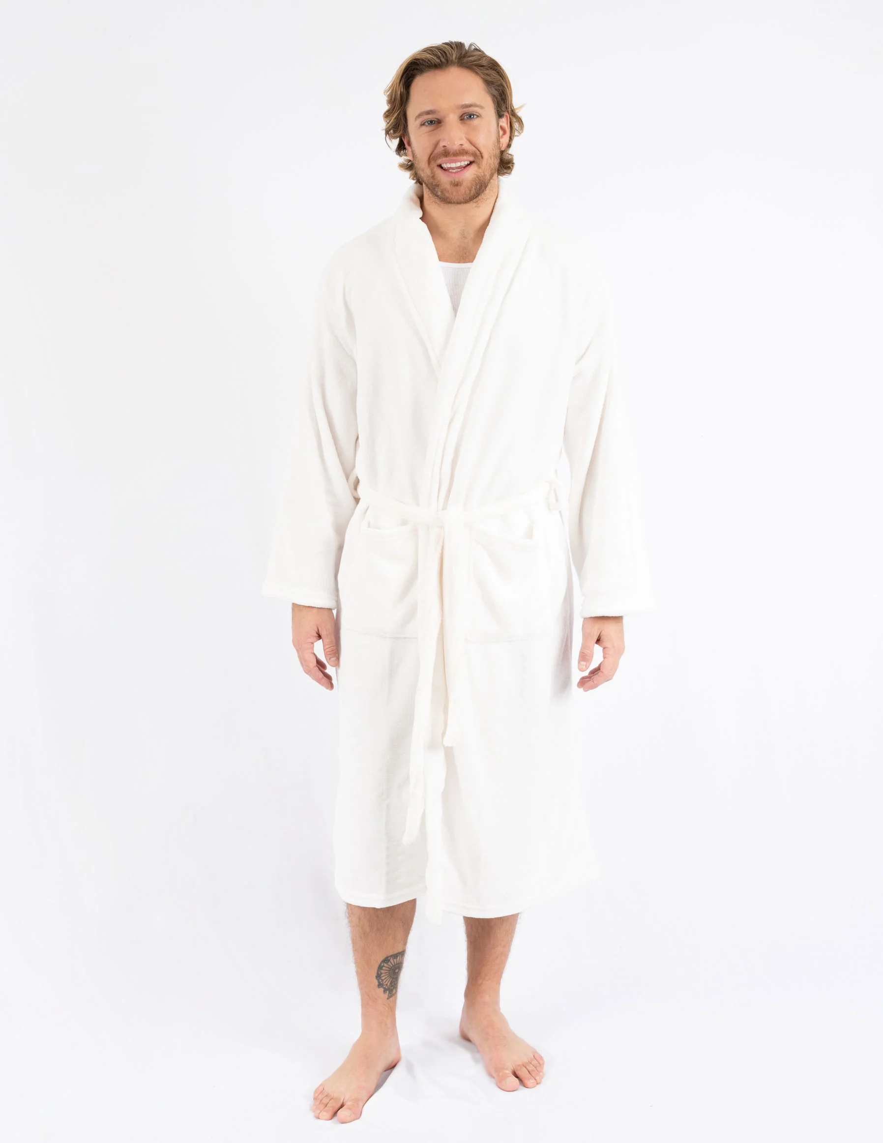 Men's Soft Micro Fleece Bathrobe - Image 13