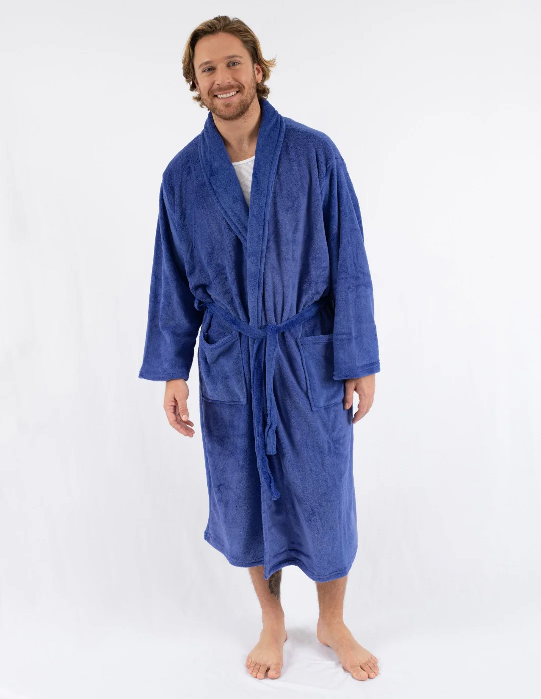 Men's Soft Micro Fleece Bathrobe - Image 17