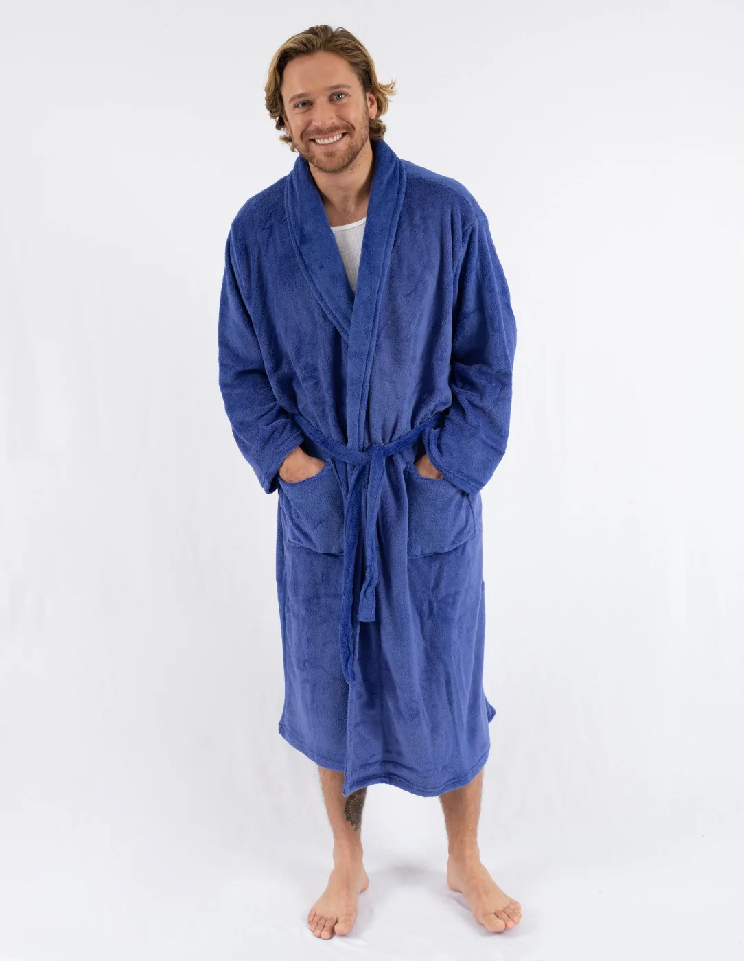 Men's Soft Micro Fleece Bathrobe - Image 18