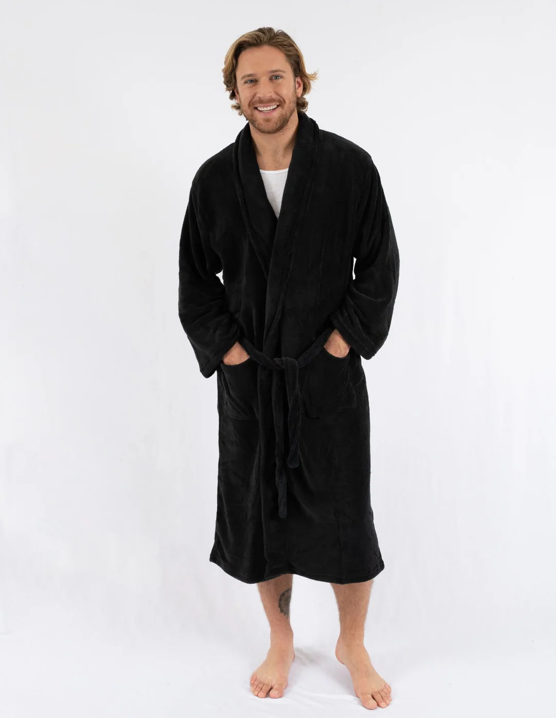 Men's Soft Micro Fleece Bathrobe - Image 19