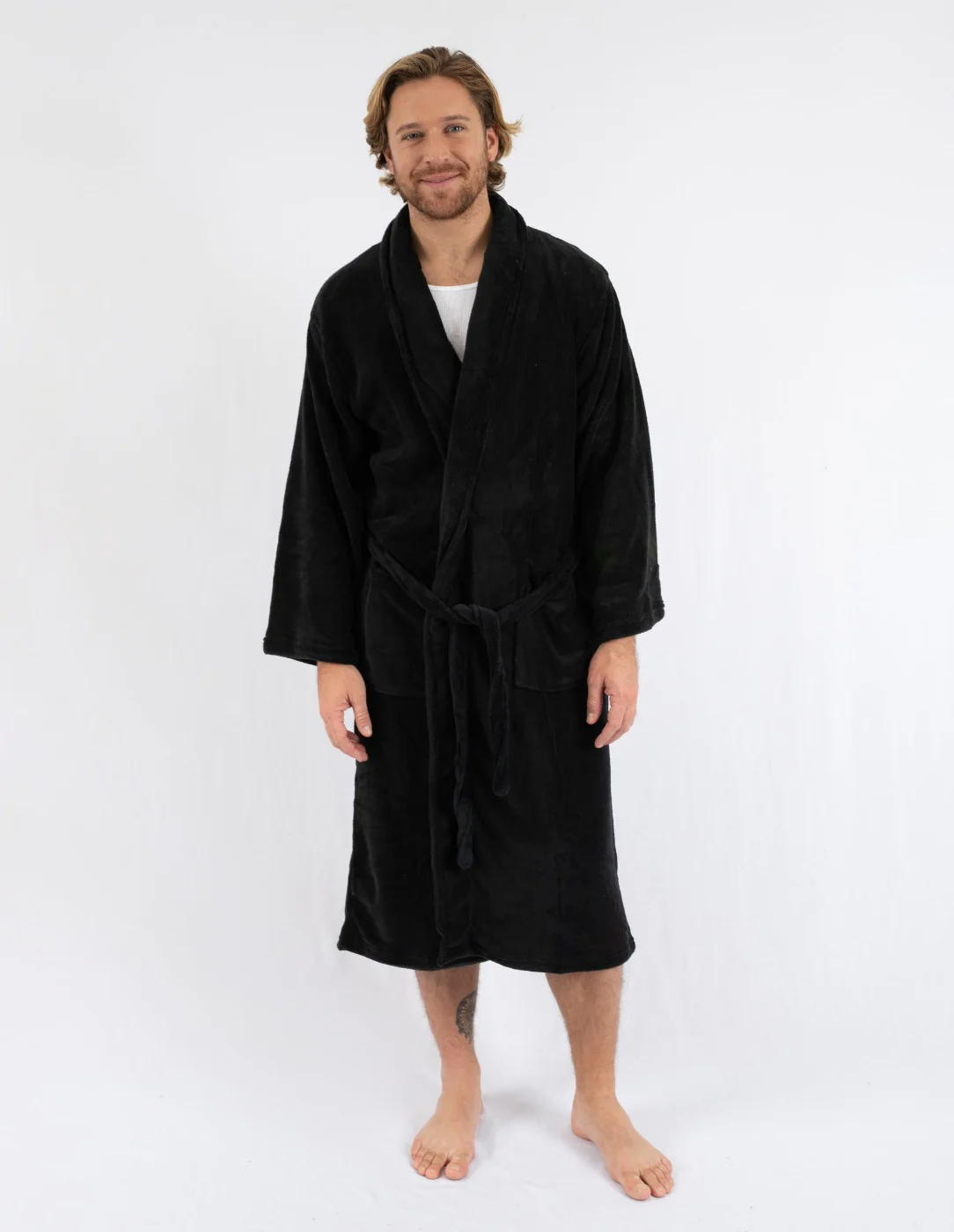 Men's Soft Micro Fleece Bathrobe - Image 20