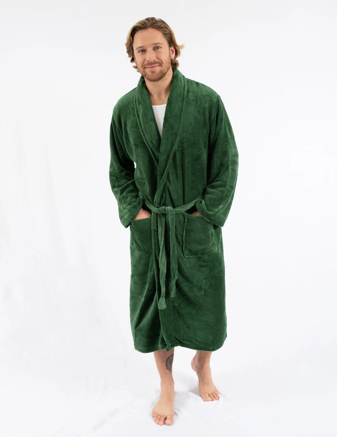Men's Soft Micro Fleece Bathrobe - Image 21