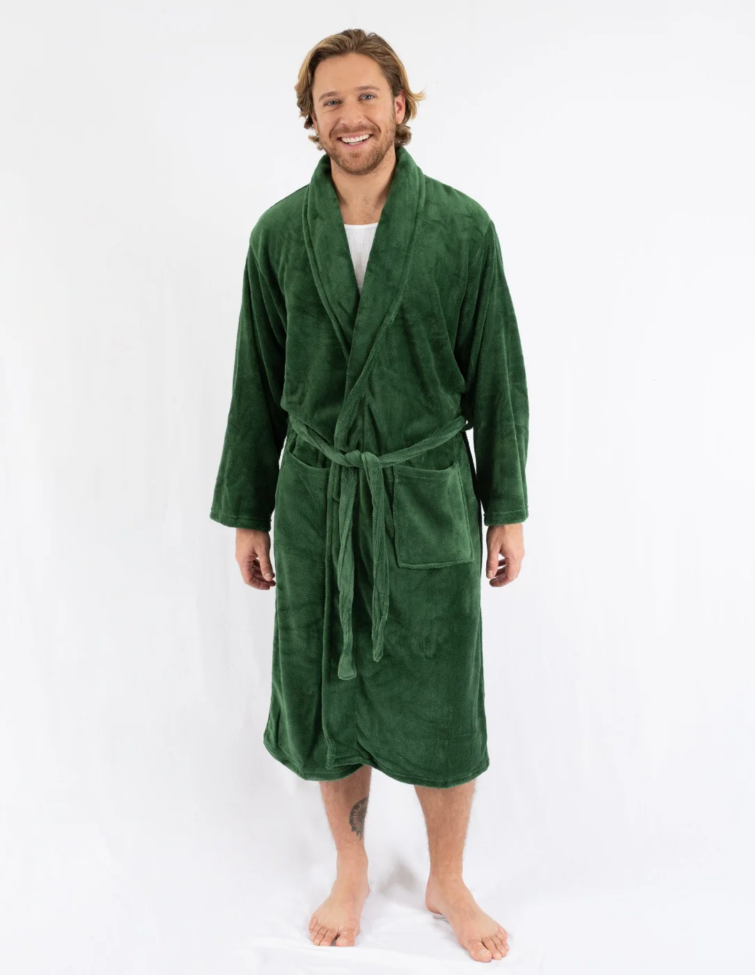 Men's Soft Micro Fleece Bathrobe - Image 22