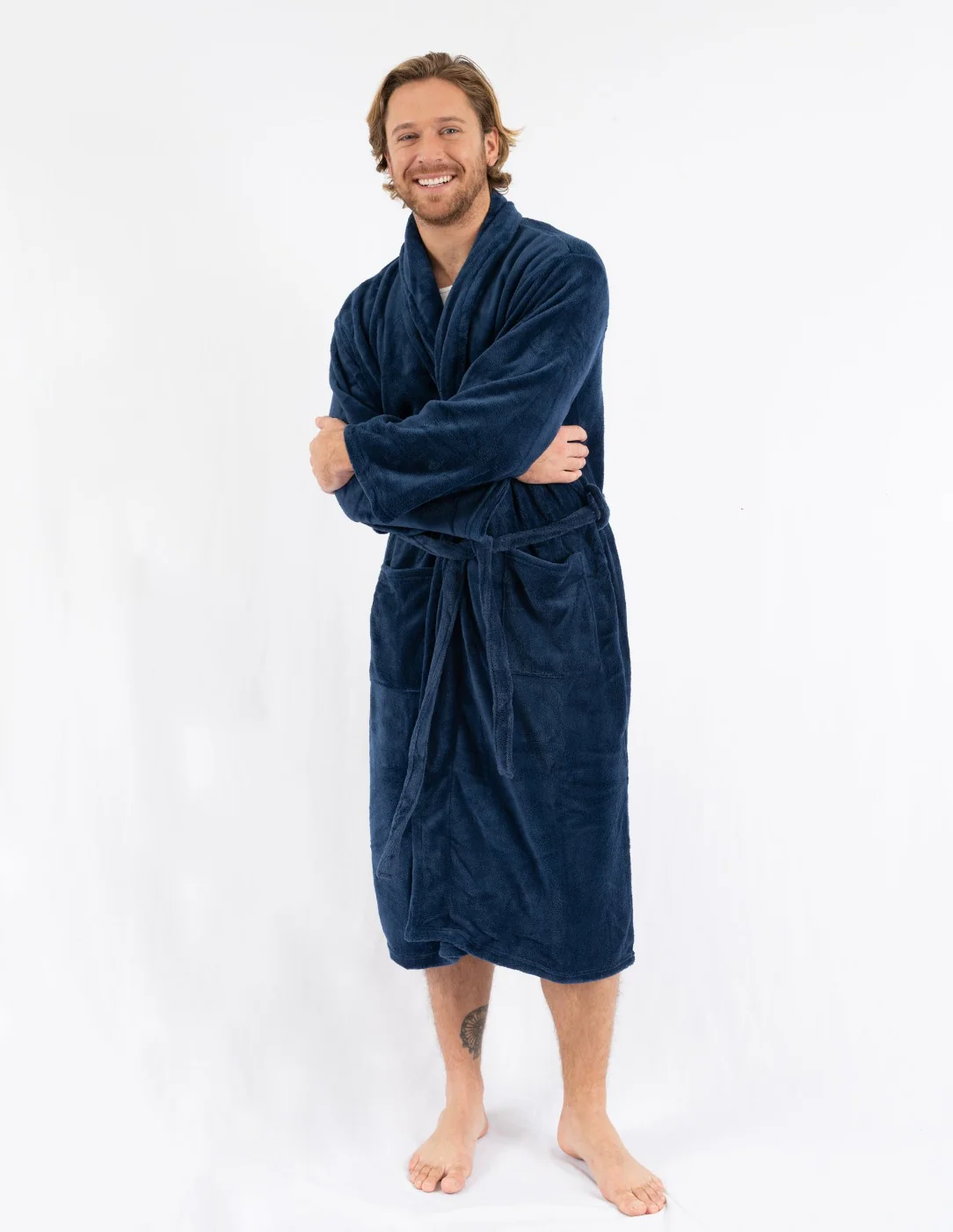 Men's Soft Micro Fleece Bathrobe - Image 23