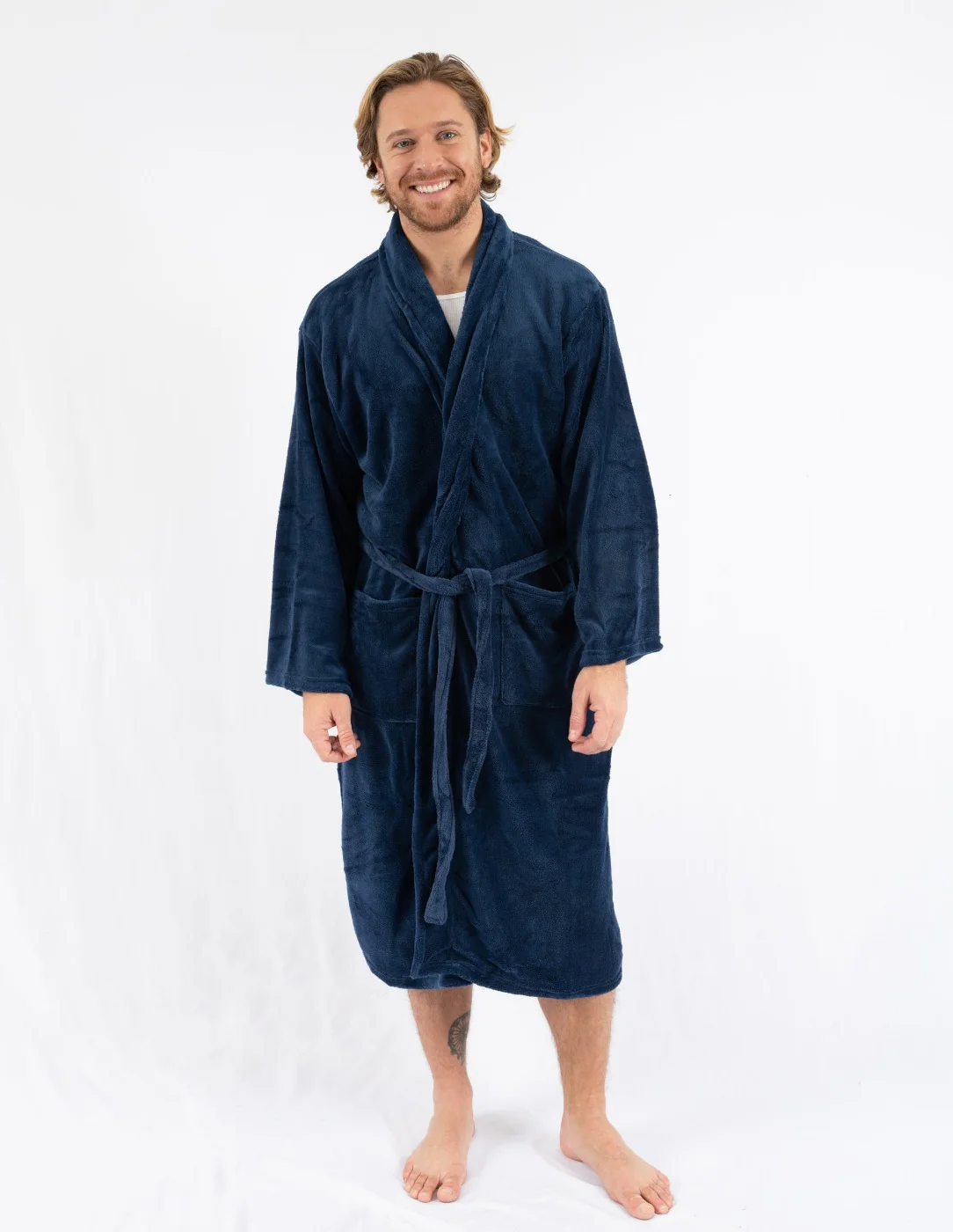 Men's Soft Micro Fleece Bathrobe - Image 24