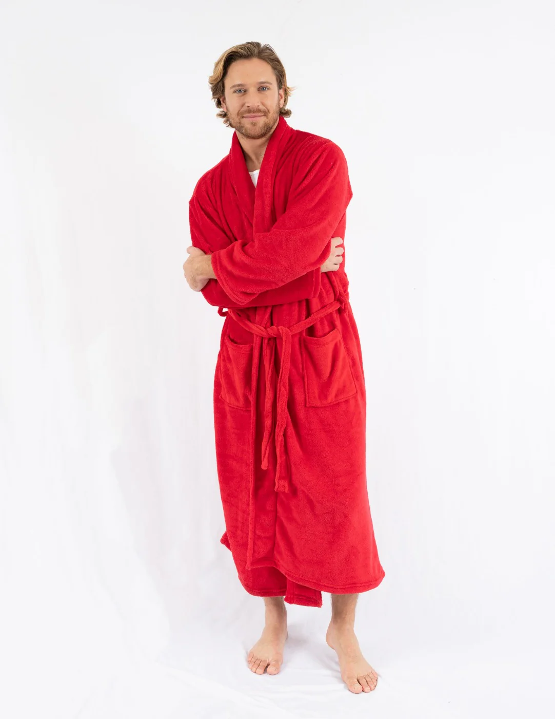 Men's Soft Micro Fleece Bathrobe - Image 25