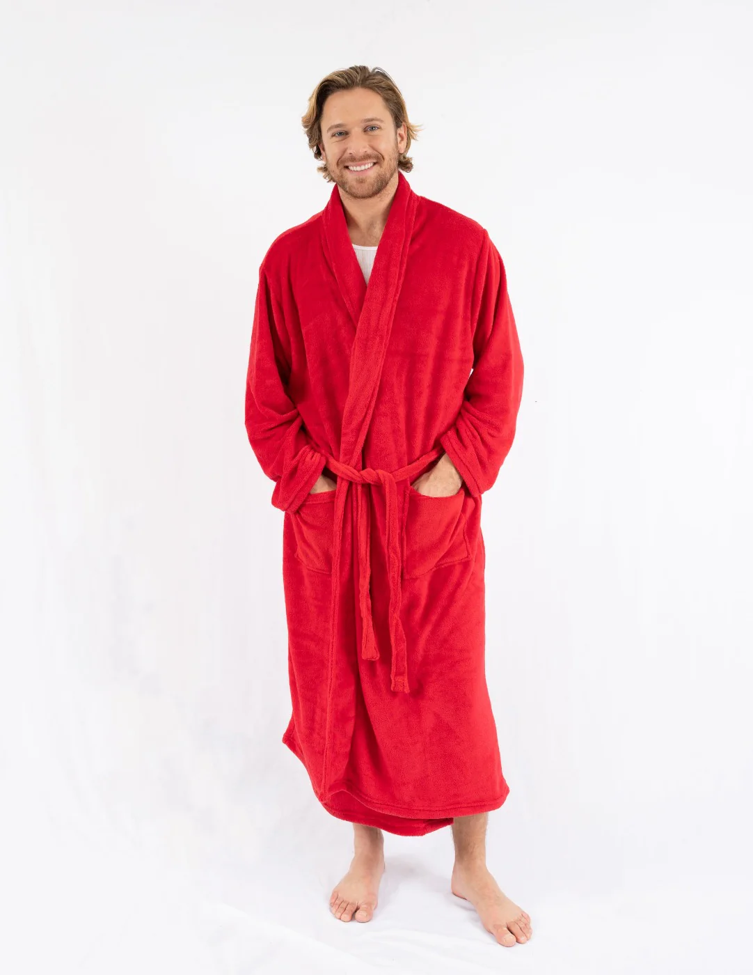 Men's Soft Micro Fleece Bathrobe - Image 26