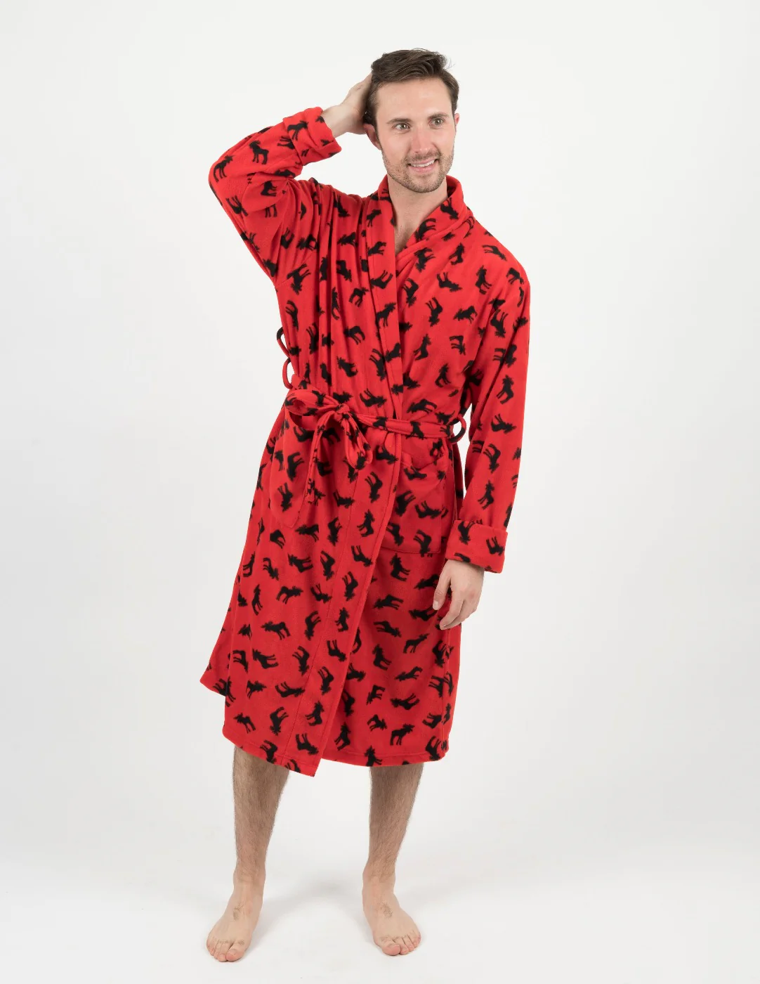 Men's Soft Micro Fleece Bathrobe - Image 5