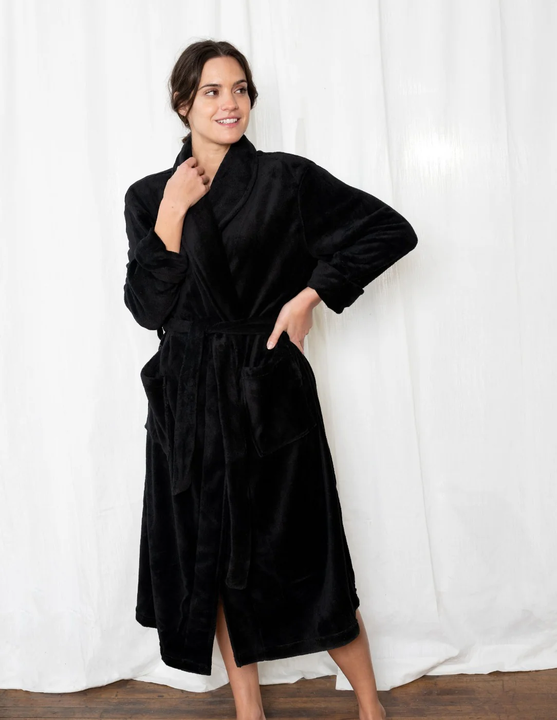 Women's Soft Micro Fleece Bathrobe - Image 10