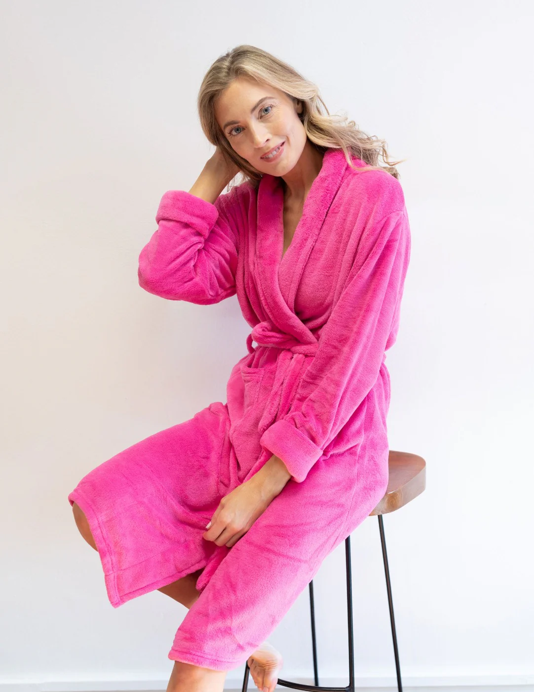 Women's Soft Micro Fleece Bathrobe - Image 22