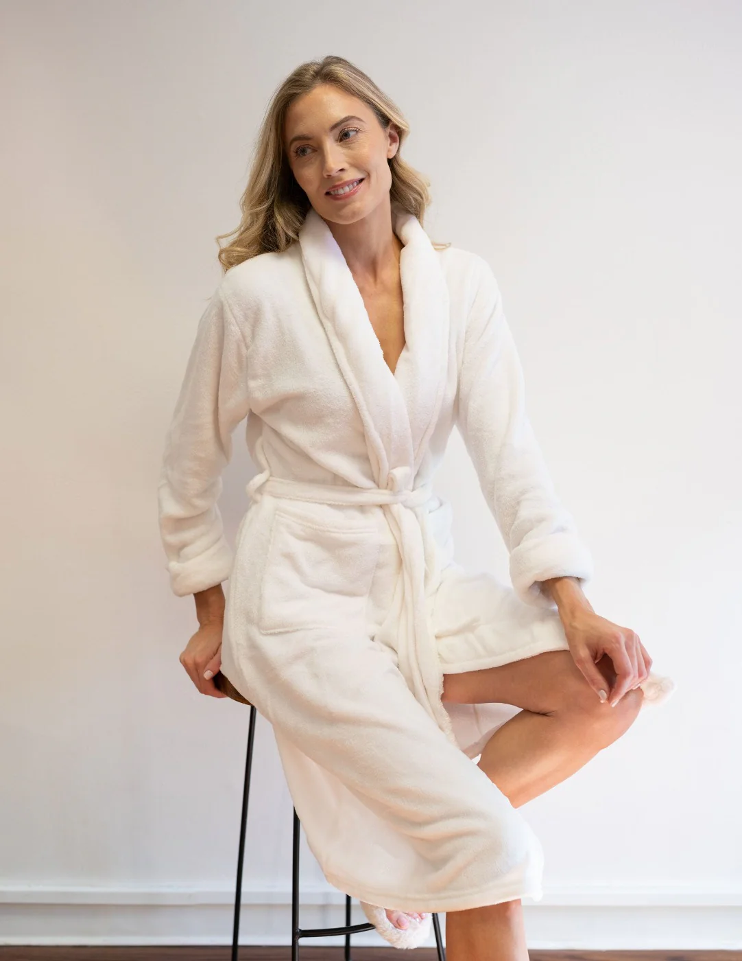 Women's Soft Micro Fleece Bathrobe - Image 26