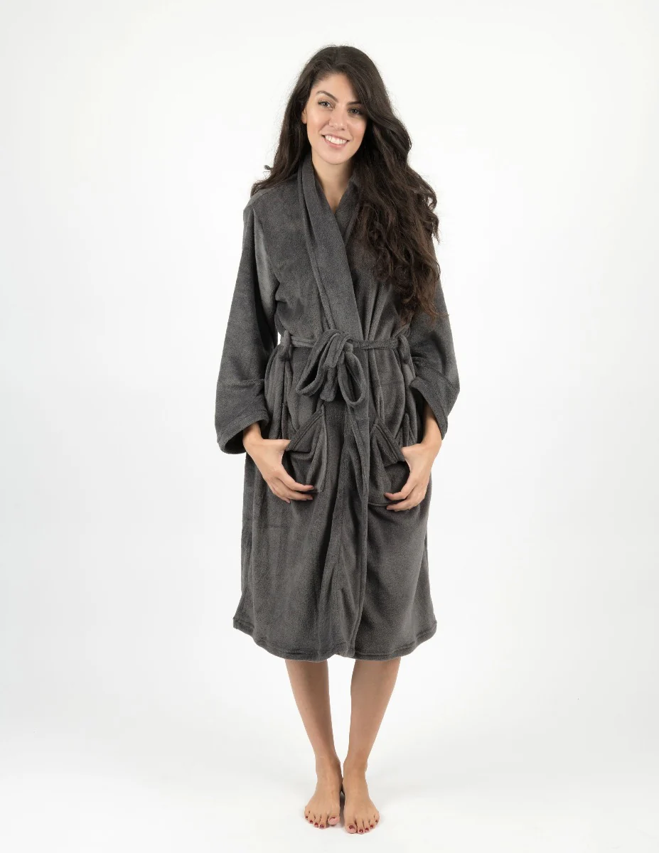Women's Soft Micro Fleece Bathrobe - Image 7