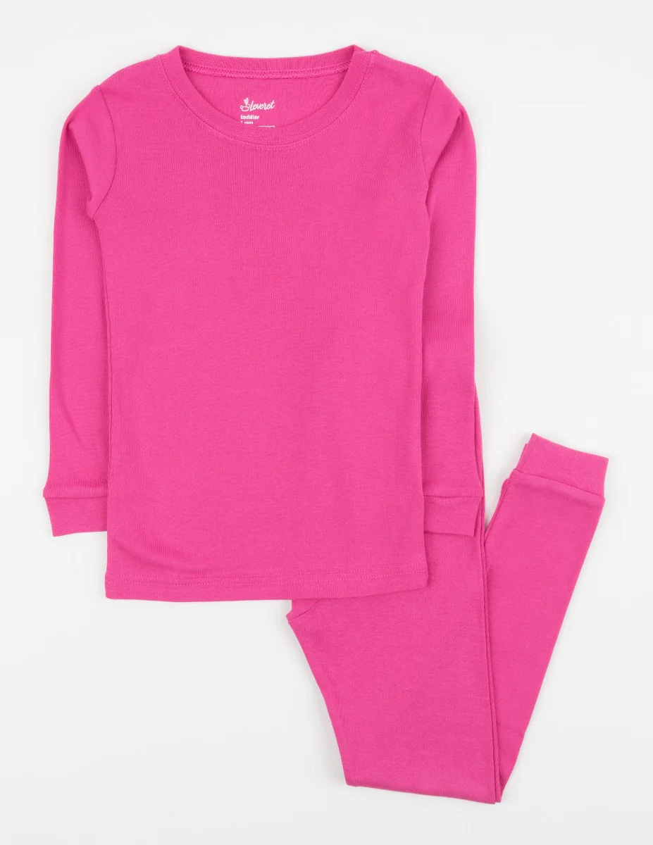 Solid Color Classic Cotton Pajamas - Image 5