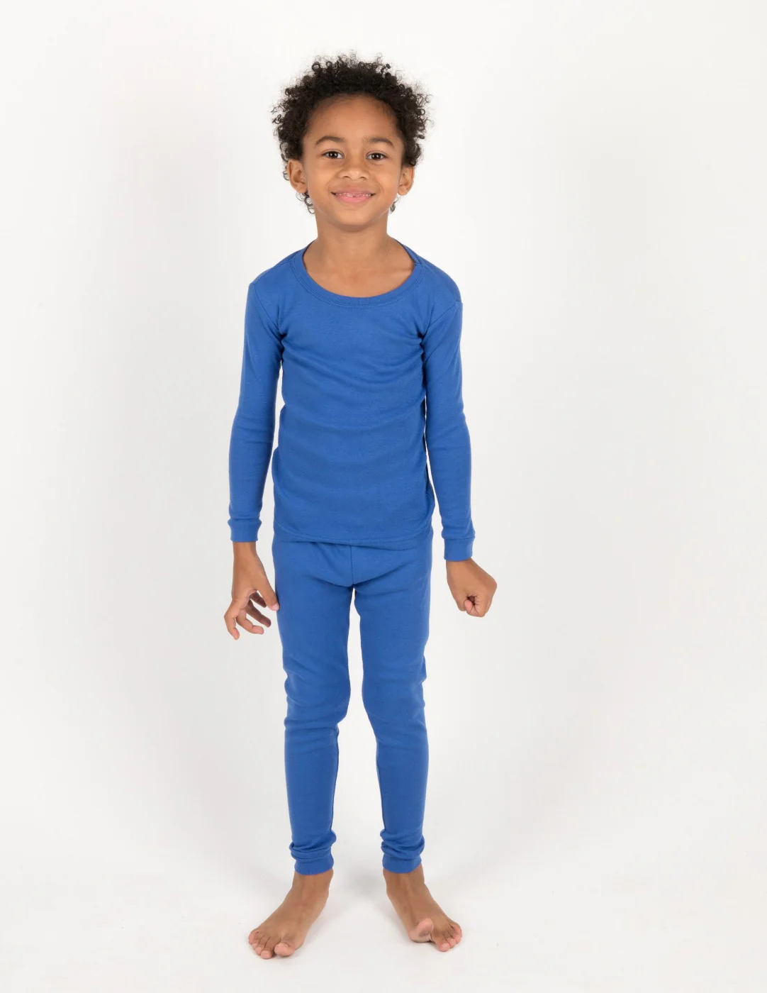 Solid Color Classic Cotton Pajamas - Image 7