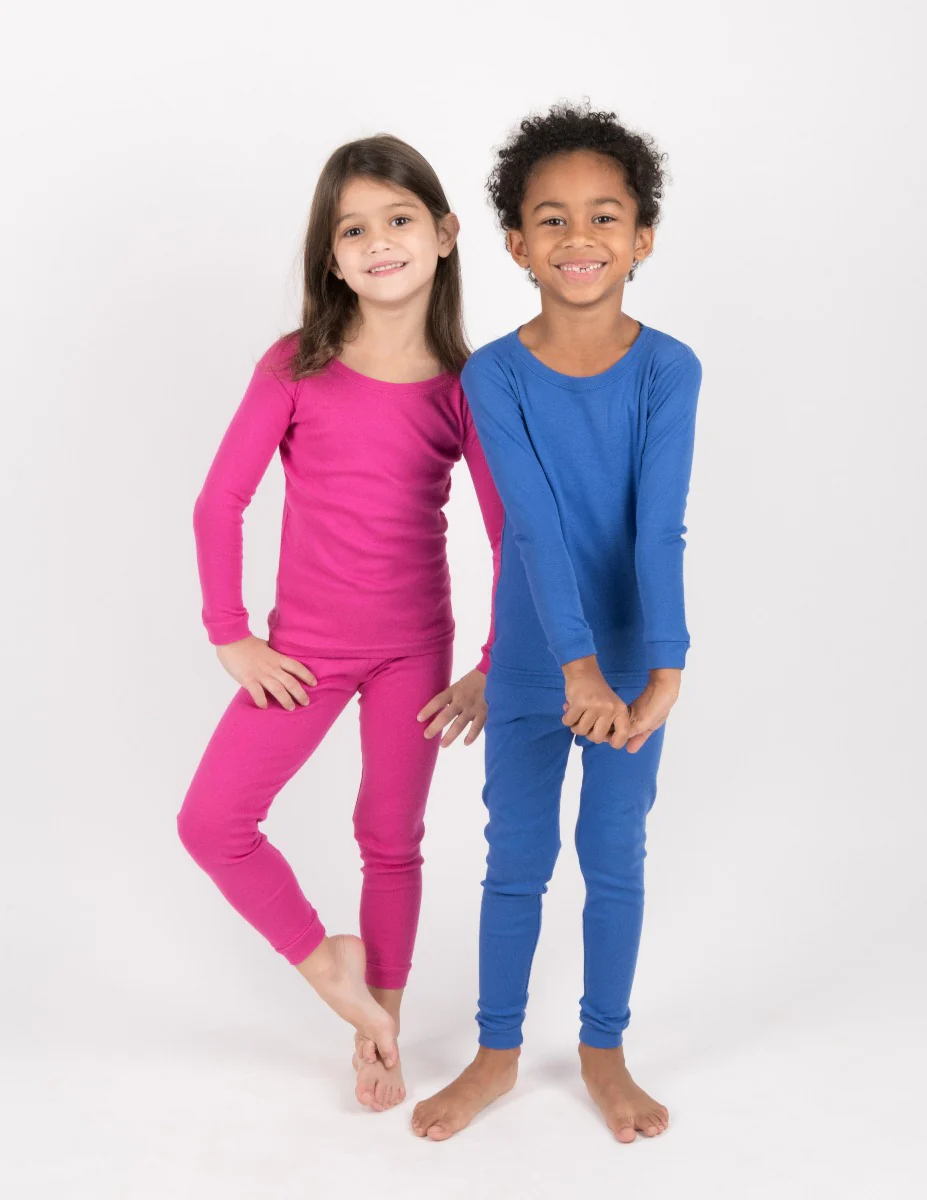 Solid Color Classic Cotton Pajamas - Image 8