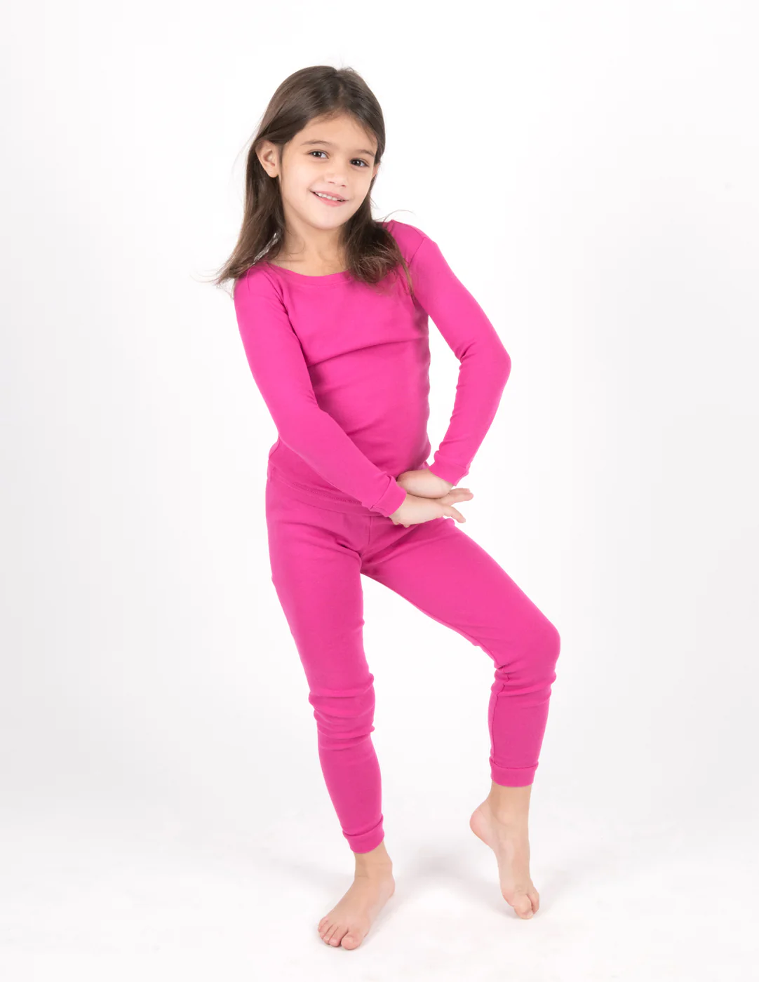 Solid Color Classic Cotton Pajamas - Image 9