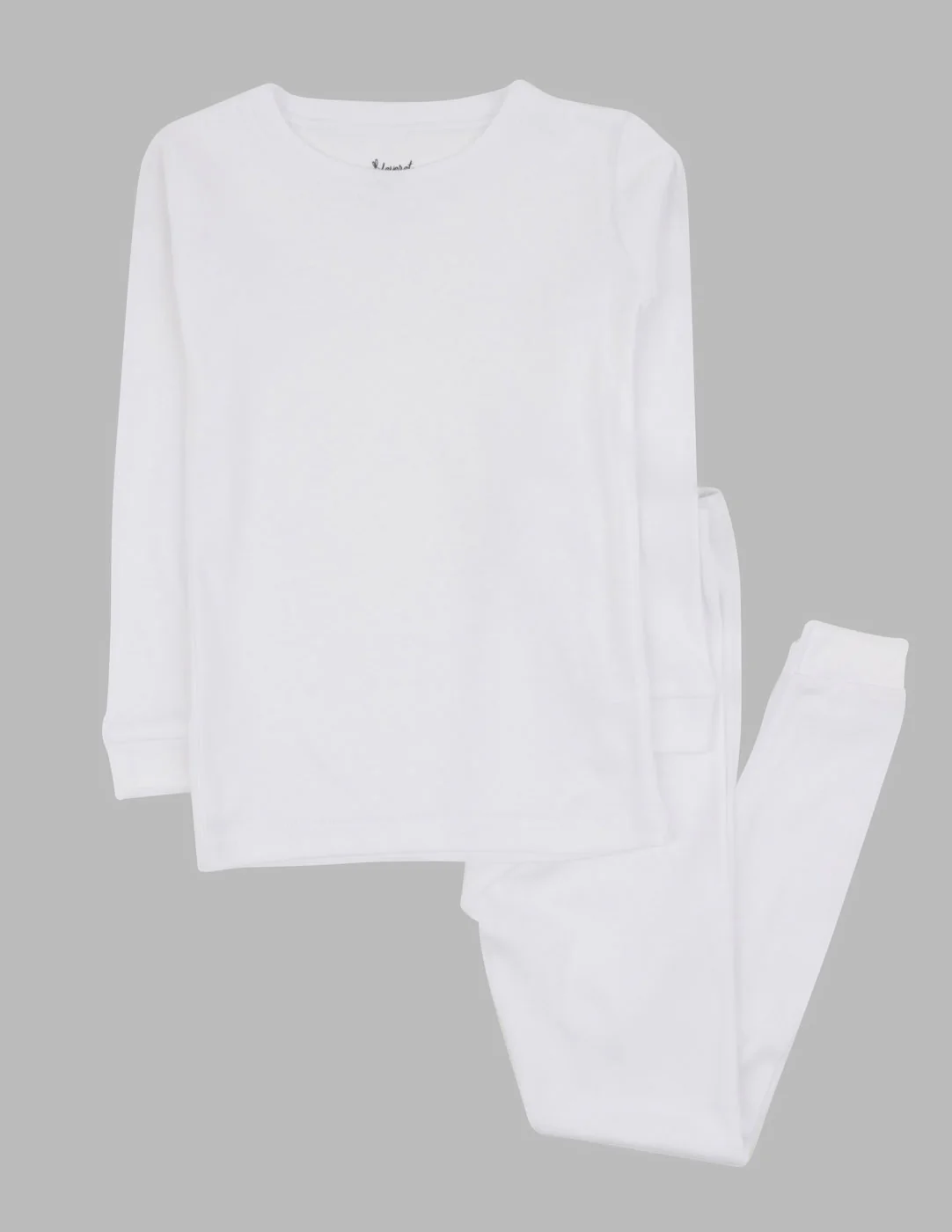 Solid Color Neutral Cotton Pajamas - Image 11