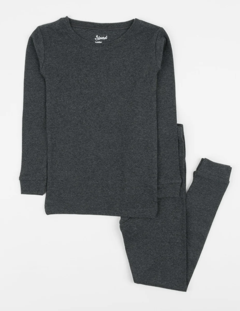Solid Color Neutral Cotton Pajamas - Image 13
