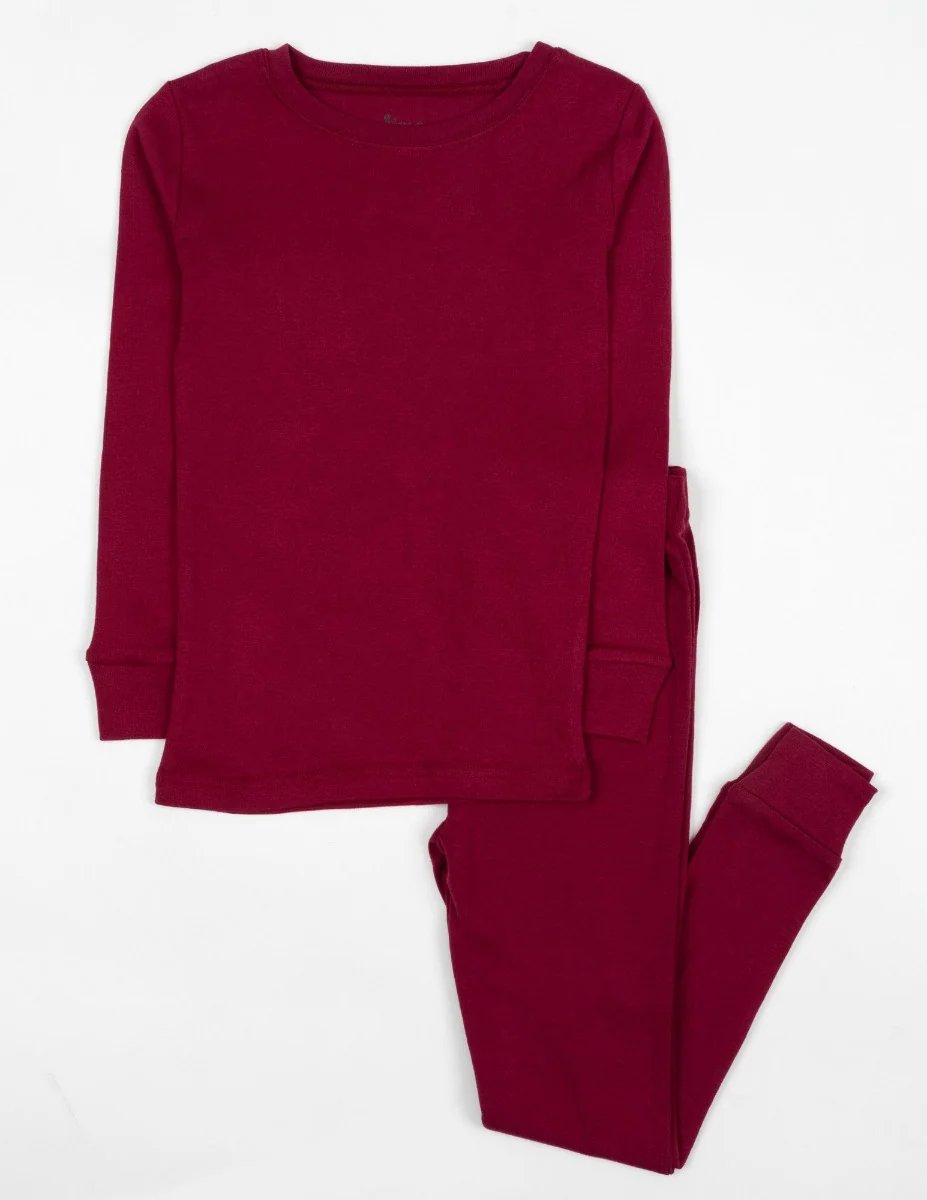 Solid Color Neutral Cotton Pajamas - Image 19