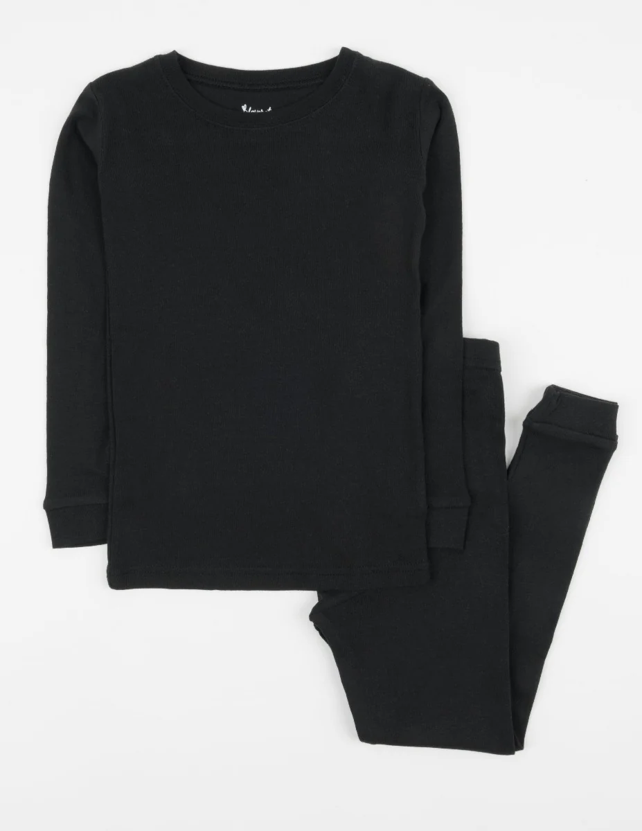 Solid Color Neutral Cotton Pajamas - Image 4