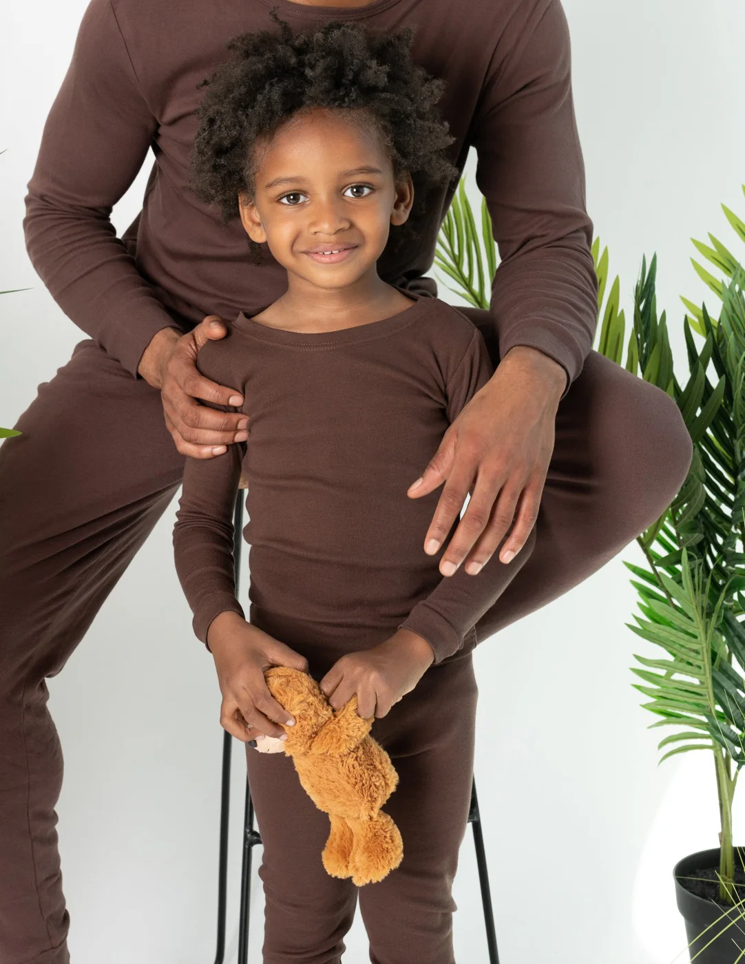 Solid Color Neutral Cotton Pajamas - Image 6